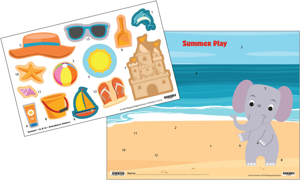 Image for 21808 2s & 3s Attendance Charts and Stickers (Pkg. of 5)