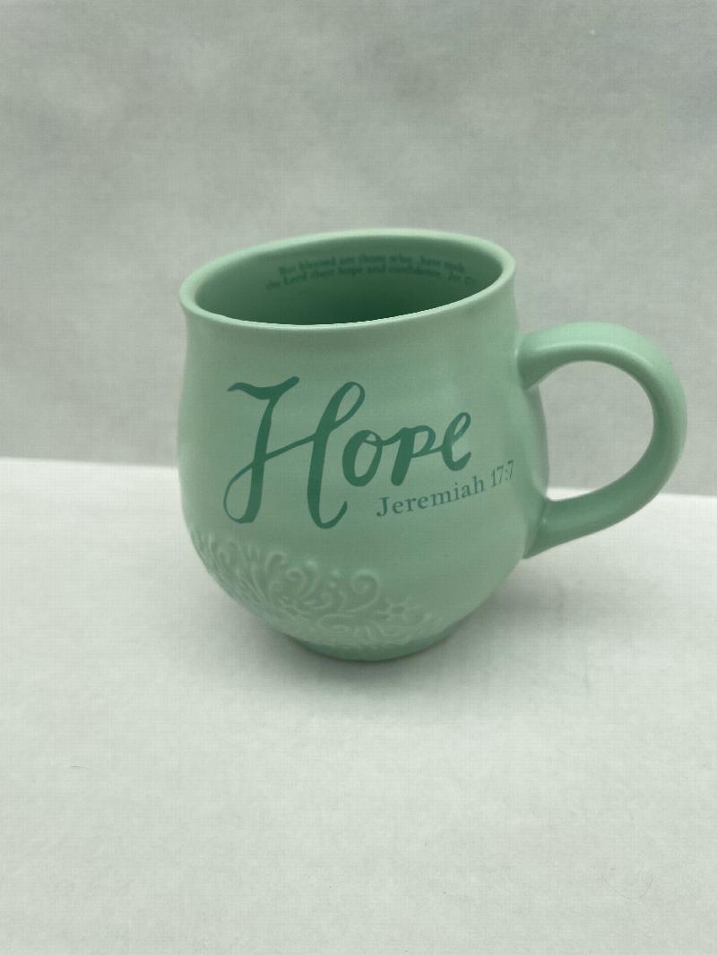 Image for 68730 DaySpring Kitchenware Hope Stoneware Ceramic Textured Mug
