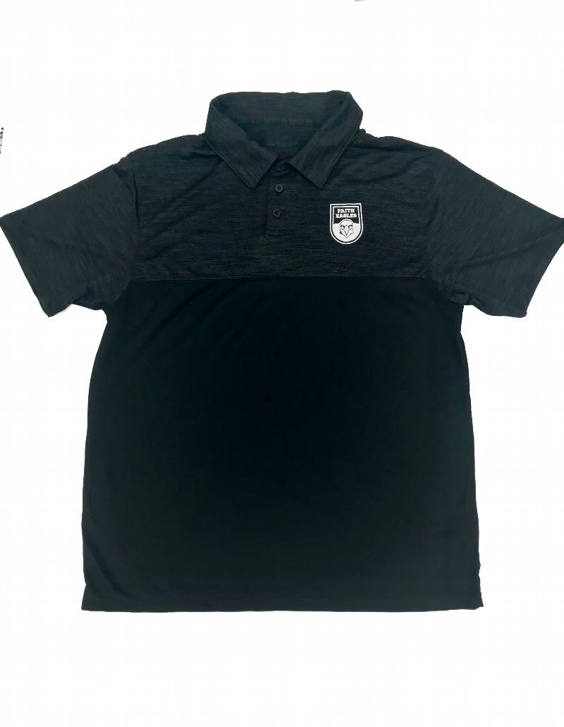 Image for XL Shadow Tonal Black Polo XLarge