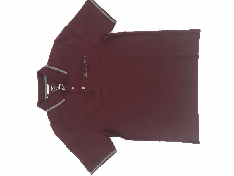 Image for M Seminary Bordeaux Tipped Polo Medium