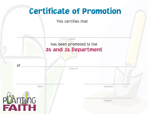 Image for Promotion Certificate RBP - 2s & 3s (pk10)