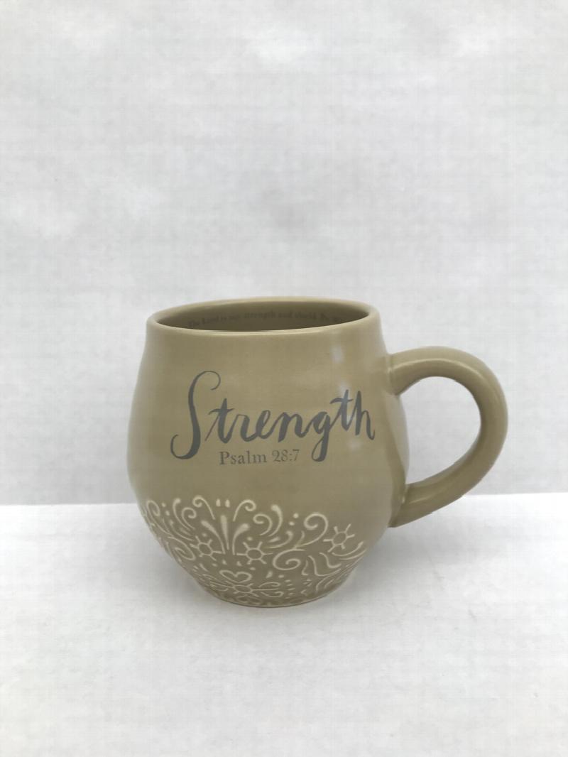 Image for 68900 DaySpring Kitchenware Strength Stoneware Ceramic Textured Mug